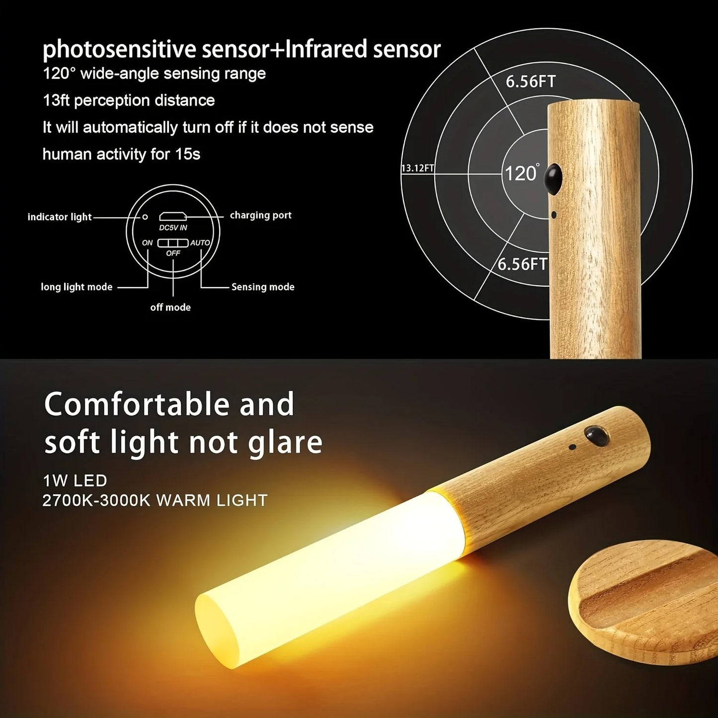 Magnetic Motion Sensor LED Wand