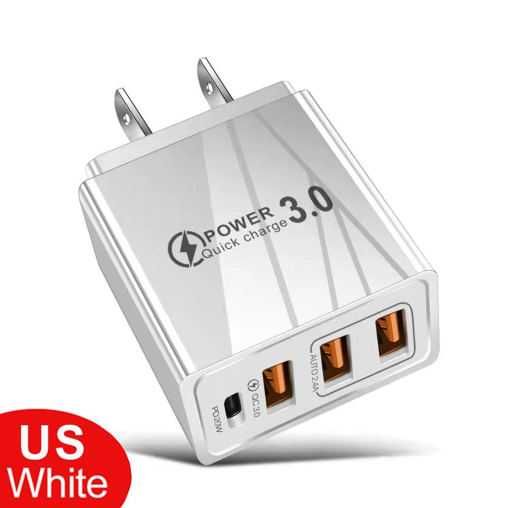 48W USB QC 3.0 Wall Charger