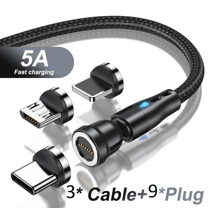 3 Pack Magnetic Phone Cable With Data