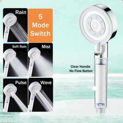 5 Mode Filtered Shower Head